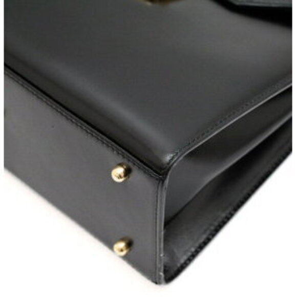 Gucci Leather Black Handbag Ladylock - Picture 5 of 6